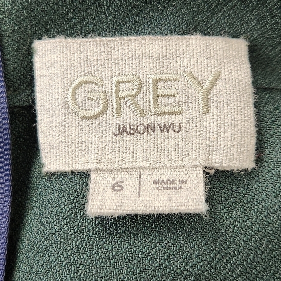 Grey Jason Wu Blue Lace Midi Pencil Skirt GF160813D3 Sz 6 - Picture 5 of 9